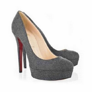 Серые замшевые Louboutins