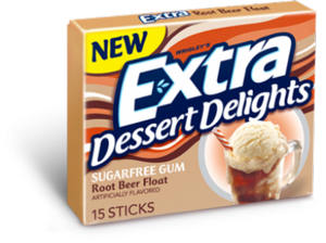 Жевательная резинка Extra Dessert Delights Root Beer Float