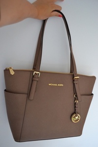 MICHAEL Michael Kors Jet Set Top-Zip Saffiano Tote