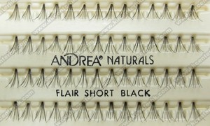 ANDREA Perma-Lash Naturals Flair Short Black