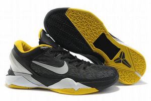 Nike Zoom Kobe VII Black Gold White Men's