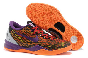 Kobe 8 System Orange/Purple/White Men Sneakers