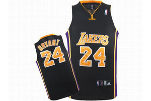 NBA Los Angeles Lakers Kobe Bryant 24 Black Jerseys