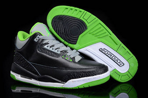 Jordan 3 Retro "Joker" - Black/Electric Green/Grey/White - Mens