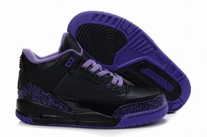 Air Jordan 3 Retro Black/Purple Women's