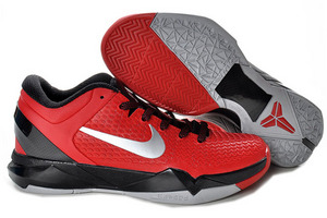 Nike Zoom Kobe VII(7) Elite Black/Red/Silver Mens