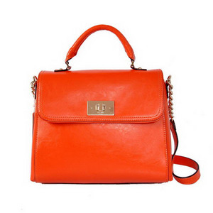 Kate Spade Irving Place Little Nadine Leather Satchel Bag Orange