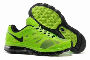 Nike Air Max 2012 Electric Green Black White Mens Shoes