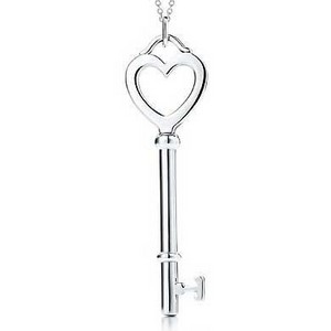 Tiffany Keys heart key pendant