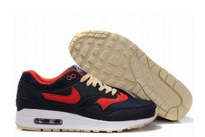 Nike Air Max 1 Obsidian Sport Red Vegas Gold White Mens Shoes