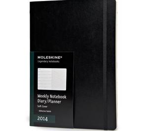 Moleskine 18 months - Weekly Horizontal - Hard cover - Large