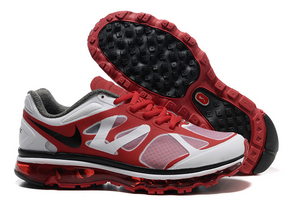 Nike Air Max 2012 University Red Black Metallic Silver Mens Shoes