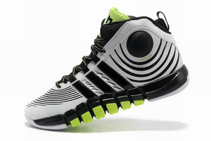 Adipower Dwight Howard NBA Basketball Shoes Men Size with White and Black Green