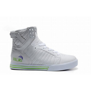 All White Women Supras Skytop Skateboard Shoes