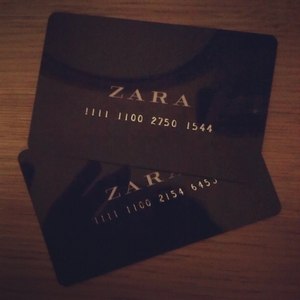 Подарочная карта ZARA