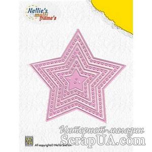 Лезвие Nellie Snellen Multi Frame Dies - Decorate Star (set of 7)