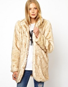 ASOS Longline Fur Coat