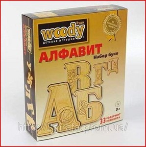 Набор букв «Алфавит» woody