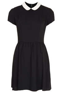 CONTRAST COLLAR DRESS