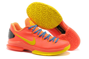 KD V Elite New Nike Shoes– Team OrangeTour YellowTotal OrangePhoto Blue Mens