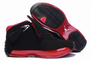 black and red women jordan 18 shoes retro