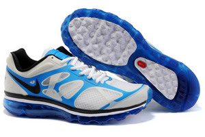 Nike Air Max 2012 White Royal Blue Mens Shoes