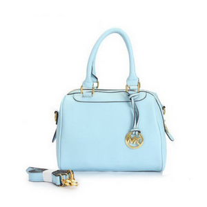 Michael Kors Hamilton Medium Blue Satchel Bag