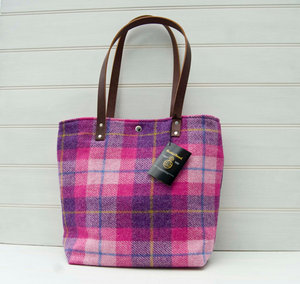 Harris Tweed Tartan Tweed Bag