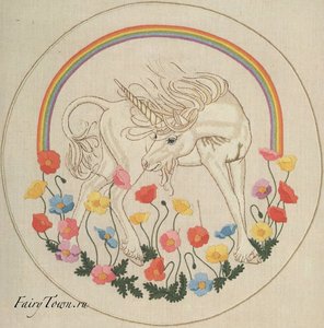 Набор для вышивания 01234 Rainbow Unicorn / Dimensions