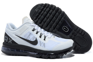 Nike Air Max 2013 Summit White Black Mens Shoes