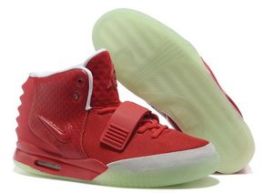 Air Yeezy 2 Red Grey Nike Mens Size Shoes