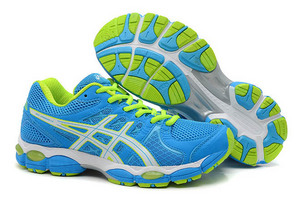 Womens Asics Gel Nimbus 14 Blue Green Shoes