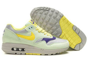 Womens Nike Air Max 1 FilamentGreen-Lemon Running Shoe