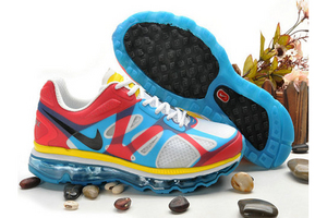 Mens Air Max 2012 Olympic Pink Blue White Yellow Shoes