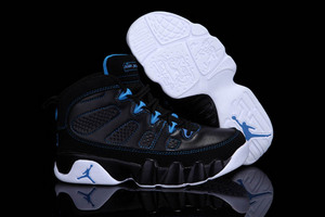 Photo-Blue/Black/White/Photo Blue-Air Jordan 9 Boys' Gradeschool Kids Size Sneakers