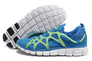 Mens Nike Kukini Free Photo BlueGreen-White Shoes