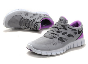 Nike Free Run 2 Lady Running Shoe Gray Purple