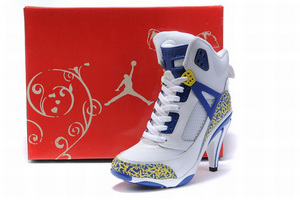 Nike Air Jordan 3.5 Heels White/Blue/Yellow