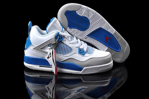 Nike Air Jordan 4 Retro Womens Military Blue Womens Shoes