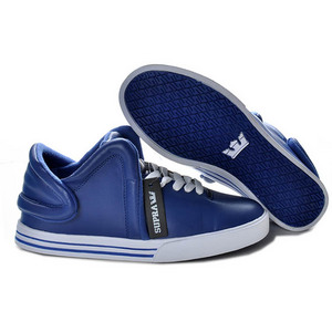 Supra Falcon Royal Blue Leather White Sneaker