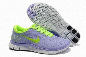 Nike Free 4.0 V2 Running Shoe Purple Volt Womens