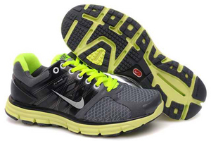 Nike Lunarglide 2 Gray Fluorescence Green Mens Shoes