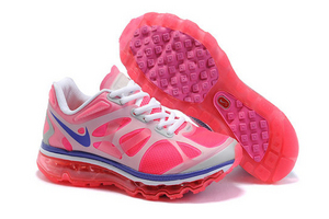 Mens Air Max 2012 Pink Blue White Shoes