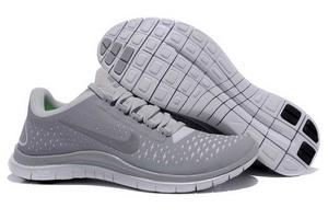 Mens Nike Free 3.0 V4 511457-001 Wolf GreyReflect Silver-Pure Platinum Shoes