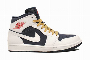 Nike Air Jordan 1 Mid USA Mens Shoes