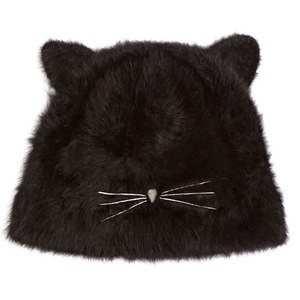 Cat angora wool hat