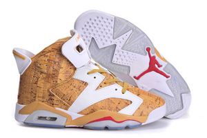 Mens Jordan Shoes 6 1st Ring Customs Gold And White-Available