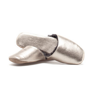 Warm Metallic Gold Slipper