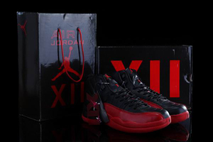 Air Jordan XII 12 "Black- Red" Flu game Sneakers Men Style