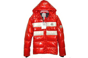 Moncler Men Shiny Thomas Down Jacket Red